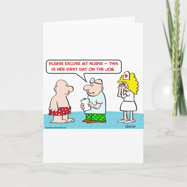 Carte infirmière première journée sur le marché du trava (Devant)