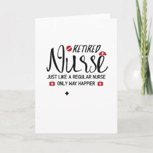 Carte Infirmière retraitée Grand cadeau Infirmière retra
