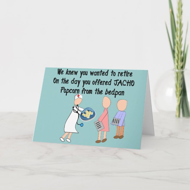 Carte Infirmière retraitée Histoire Cadeaux d'art (Devant)