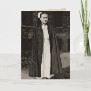 Carte Infirmière rétro des années 1930