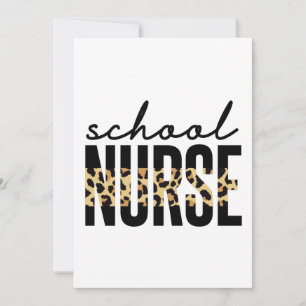 Carte infirmière scolaire   Cadeaux d'appréciation de l'