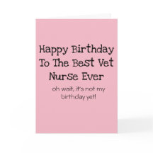 Infirmière vétérinaire Anniversaire