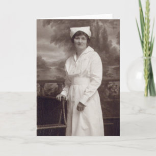 Carte Infirmière vintage