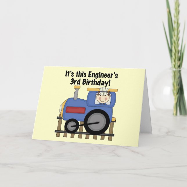 Carte Ingénieur de train T-shirts et cadeaux d'anniversa (Devant)