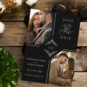Carte Initiales Mariages sophistiquées pour ornement