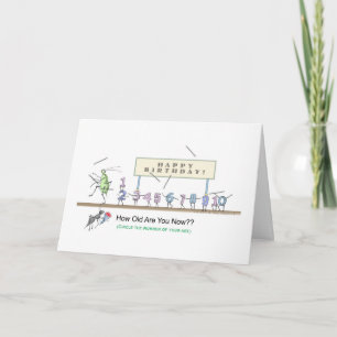 Carte Insect Parade Happy Birthday Card - encerclez votr