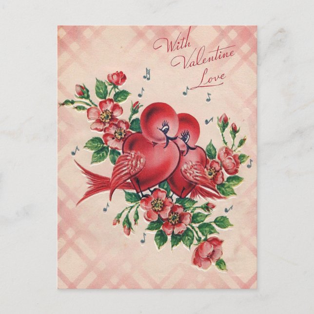 Carte Inséparable vintage Valentine (Devant)