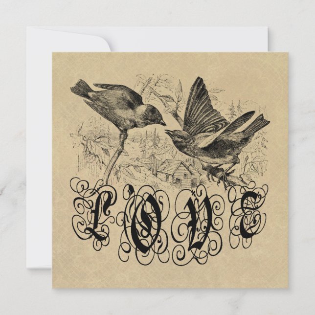 Carte Inséparables vintages Vêtements et cadeaux (Devant)