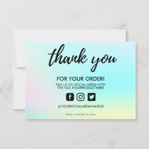 Carte Insertion de Merci de changement de couleur