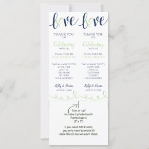 Carte Insertions de cadres de cabine photo mariage   Mar