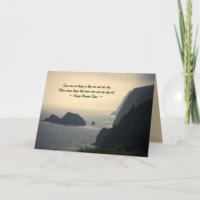 Carte Inspiration d'obtention du diplôme, côte d'Hawaï, (Devant)