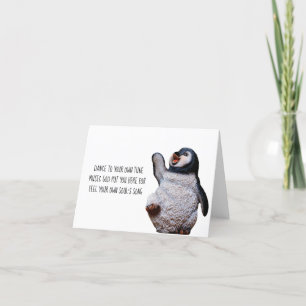 Carte Inspiration - Penguin Haiku