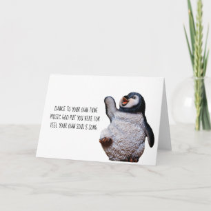 Carte Inspiration - Penguin Haiku