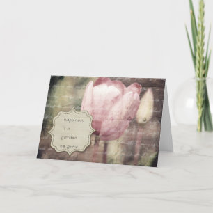 Carte Inspiration Tulipe rose