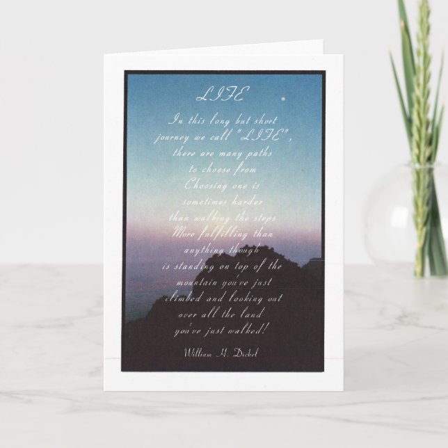 Carte Inspiration "Vie" (Devant)