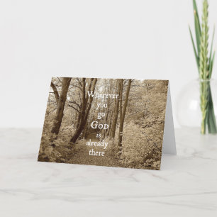Carte Inspirationnal God is Already There Christian Quot