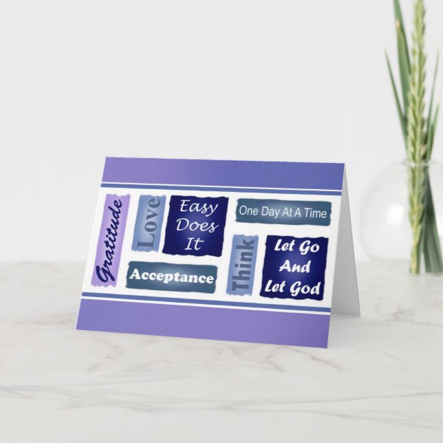 Carte Inspirationnelle à 12 étapes (Devant)