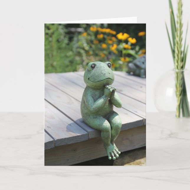 Carte Inspirationnelle de la grenouille à prier -  (Devant)