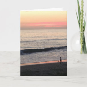 Carte inspirée de coucher du soleil