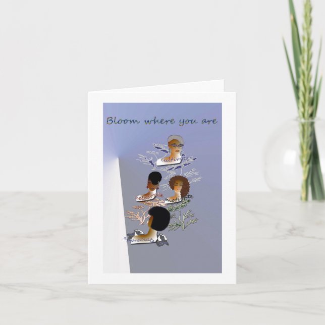 Carte inspirée vierge de note (Devant)