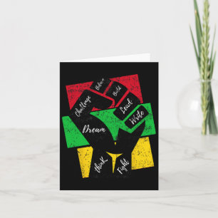 Carte Inspirer les leaders noirs puissance main main mai