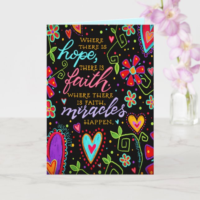 Carte Inspiritisme des "miracles" (Orchidée)