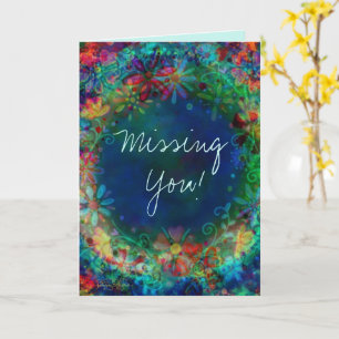 Carte "Inspirivity" floral bleu de You Missing