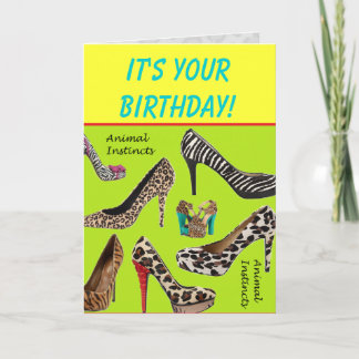 Carte Instincts animaux - Joyeux anniversaire