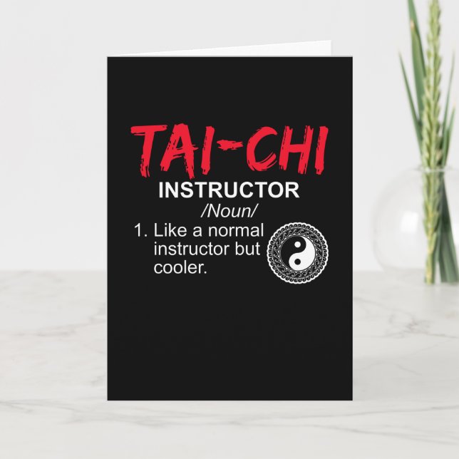 Carte Instructeur Tai Chi Tai Chi Fighter (Devant)