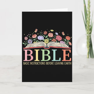 Carte Instructions Bibliques De Base Avant de Quitter la