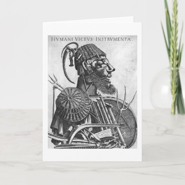 Carte Instruments de subsistance humaine, Arcimboldo (Devant)