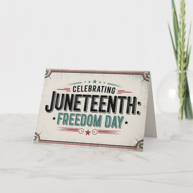 Carte Intemporel 19 juin | Fête de la liberté (Devant)