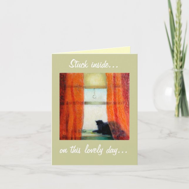 Carte Intérieur coincé…, ce beau jour… (Devant)