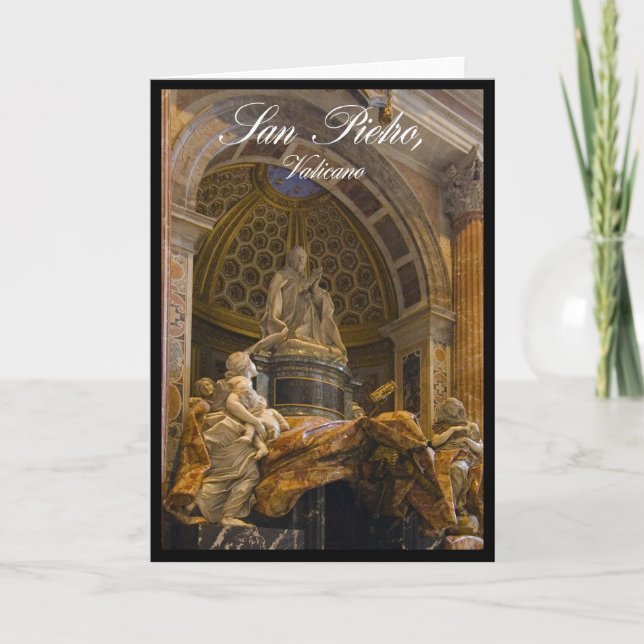 Carte Intérieur de la basilique Saint-Pierre au Vatican (Devant)