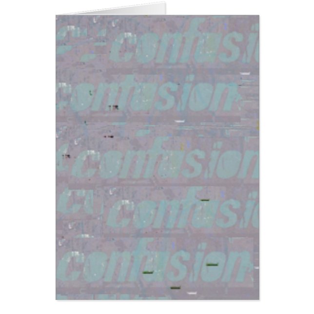 Carte intérieure vide de confusion (Devant)