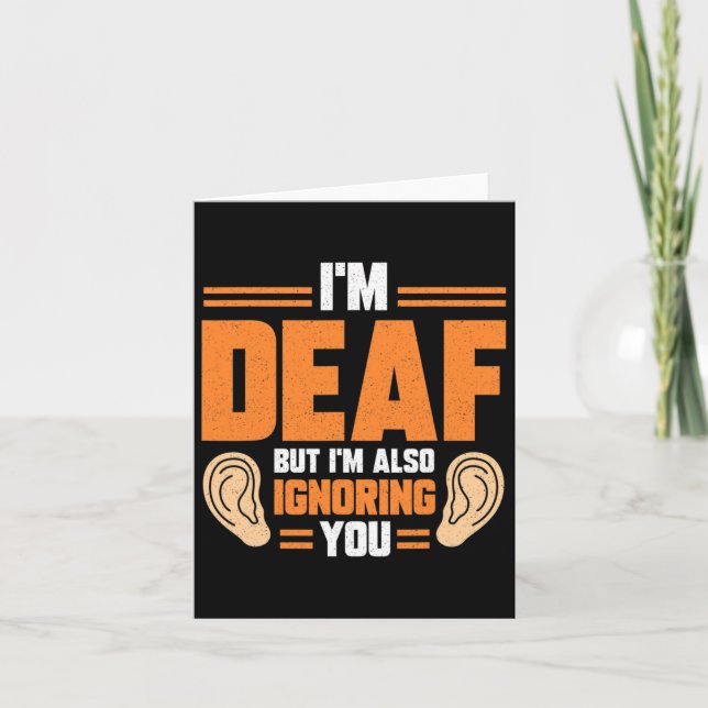 Carte Interprète de la langue des signes Asl Sensibilisa (Devant)