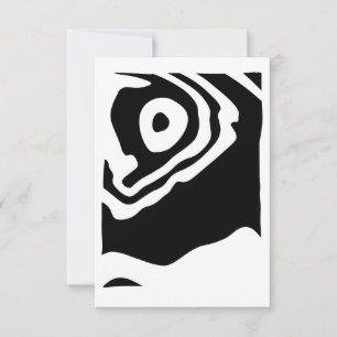 Carte Into Deep : Abstrait noir & blanc