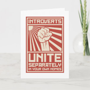 Carte Introverts unissent séparément dans vos propres