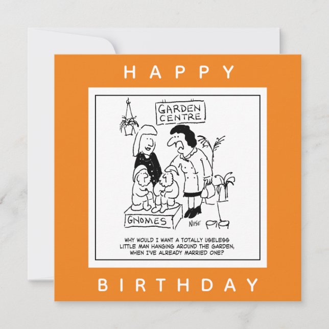 Carte Inutile Gnome dans le dessin du jardin (Devant)