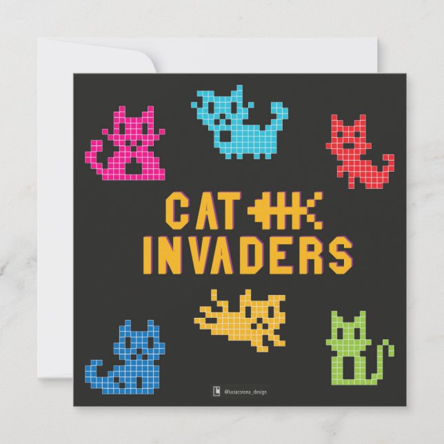 Carte Invaders de chats (Devant)
