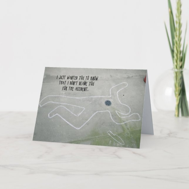 Carte inverse 6 de condoléance (Devant)