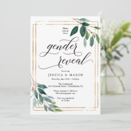 Carte Invitation de la Revedette Genre de verdure