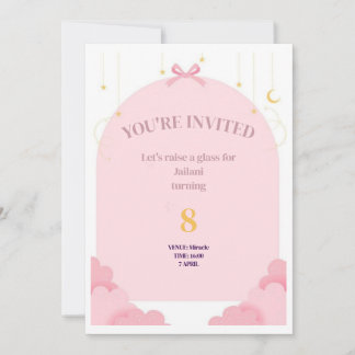 Carte Invitation fille anniversaire