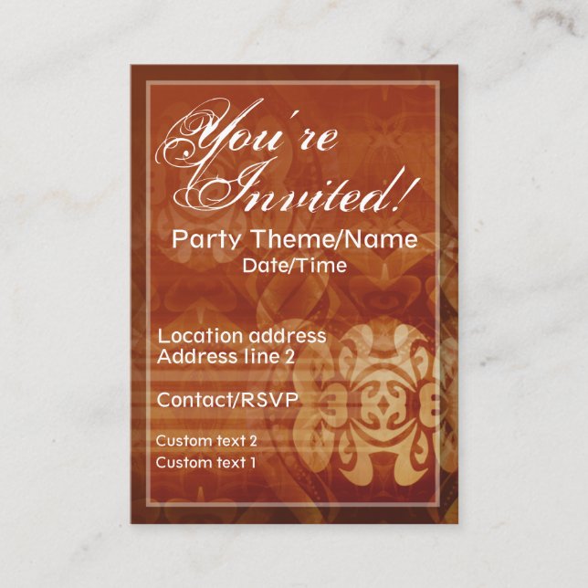 Carte Invitation Good Times (Devant)