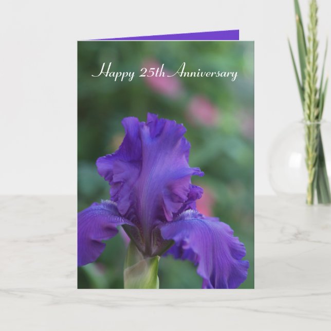 Carte Iris 25th Anniversary Card (Devant)