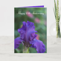 Iris 25th Anniversary Card