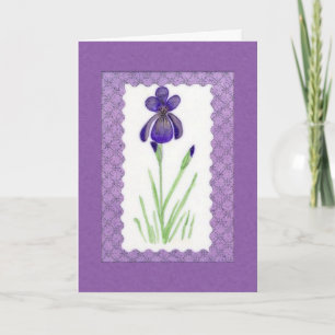 Carte Iris Birthday Card (Grande Impression)