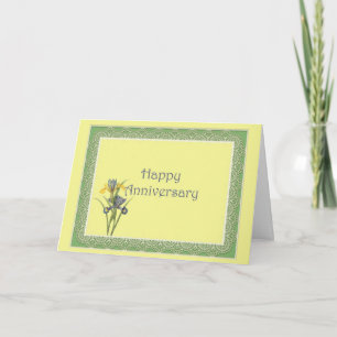 Carte Iris hollandais Anniversaire