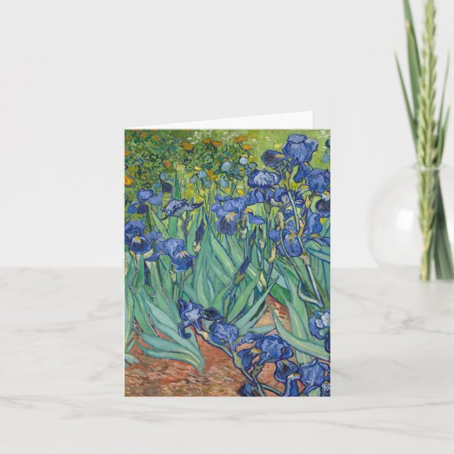 Carte Irises par Van Gogh (Devant)