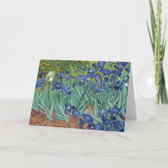 Carte Irises par Van Gogh (Devant)